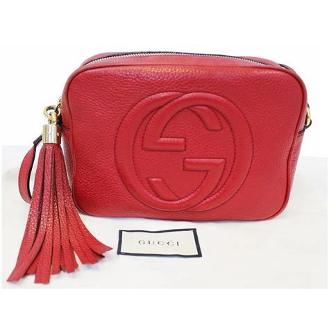 red gucci soho disco bag outfit|authenticate gucci soho disco bag.